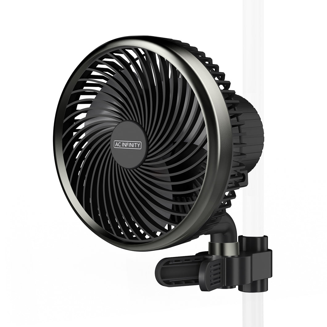 AC Infinity CLOUDRAY S6 Grow Tent Clip Fan, 6” with 10 Speeds, Auto Oscillation