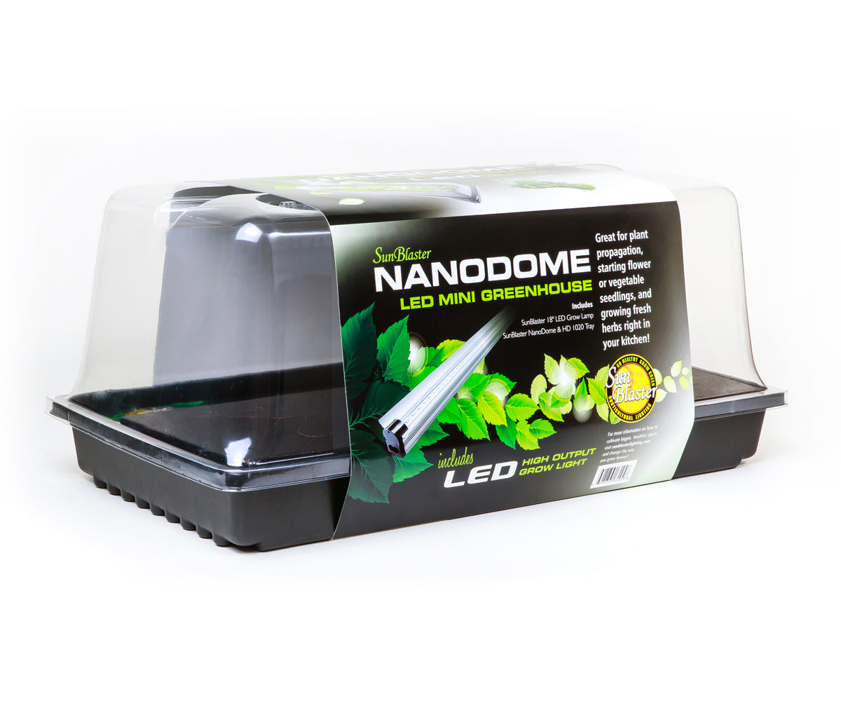 nano grow tent SunBlaster™ Mini LED Greenhouse Kit – Extended Seasons Indoor Gardening