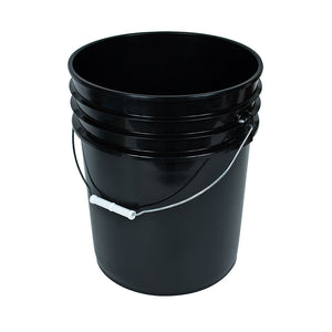 Black Bucket w/ Handle and lid, 5 gal
