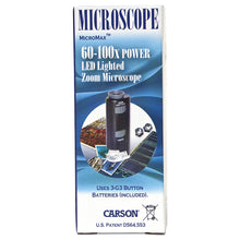 Load image into Gallery viewer, Carson MicroMax Portable Microscope w/ LED
