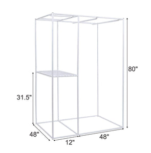 60''X48''X80'' 2-in-1 Hydroponic Indoor Grow Tent Room Propagation