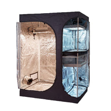 Load image into Gallery viewer, 60&#39;&#39;X48&#39;&#39;X80&#39;&#39; 2-in-1 Hydroponic Indoor Grow Tent Room Propagation
