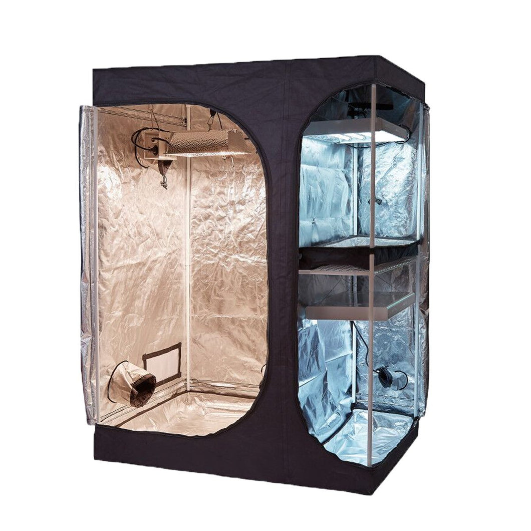 60''X48''X80'' 2-in-1 Hydroponic Indoor Grow Tent Room Propagation
